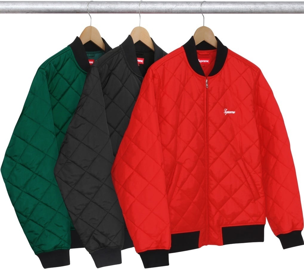 Sequin Patch Quilted Bomber
